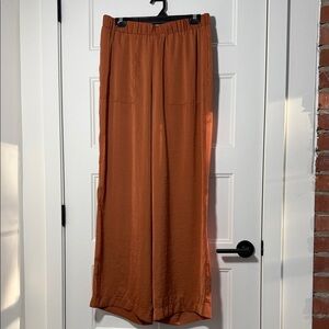 Haven London Terracotta Colored Elastic-Waist Pants